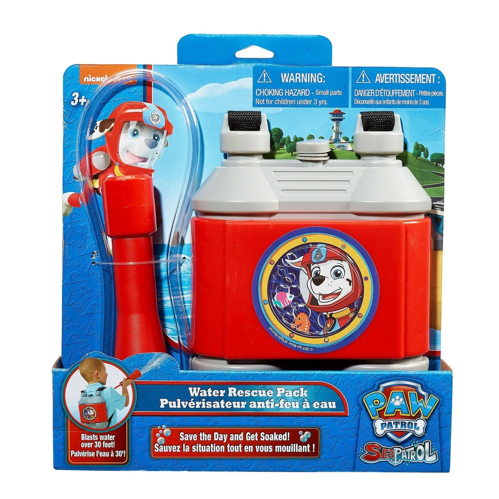 Nickelodeon PAW Patrol Sea Patrol Water Rescue Pack Marshall Blaster Toy Red